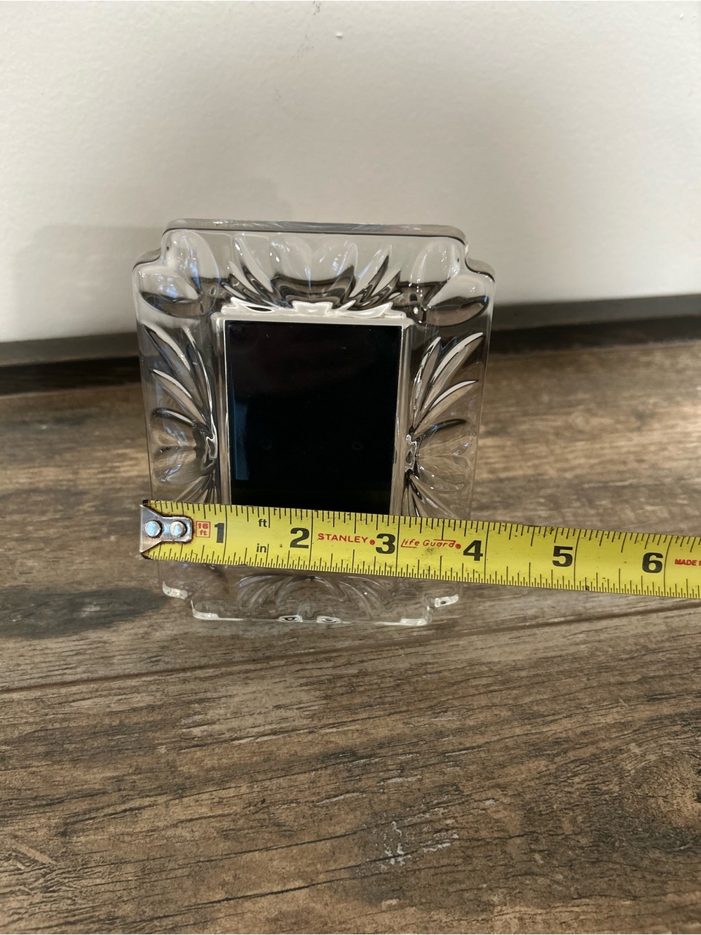 Waterford Crystal Picture Frame 'With Love' Holds 2"x3" Photo Etched Logo - Picture 4 of 9